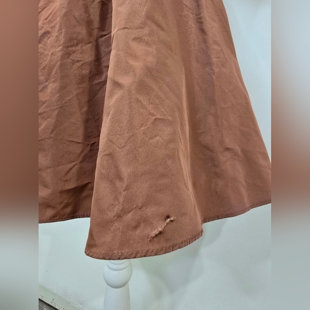 Zara Elegant Brown Bow Coctail Dress - Picture 6 of 10